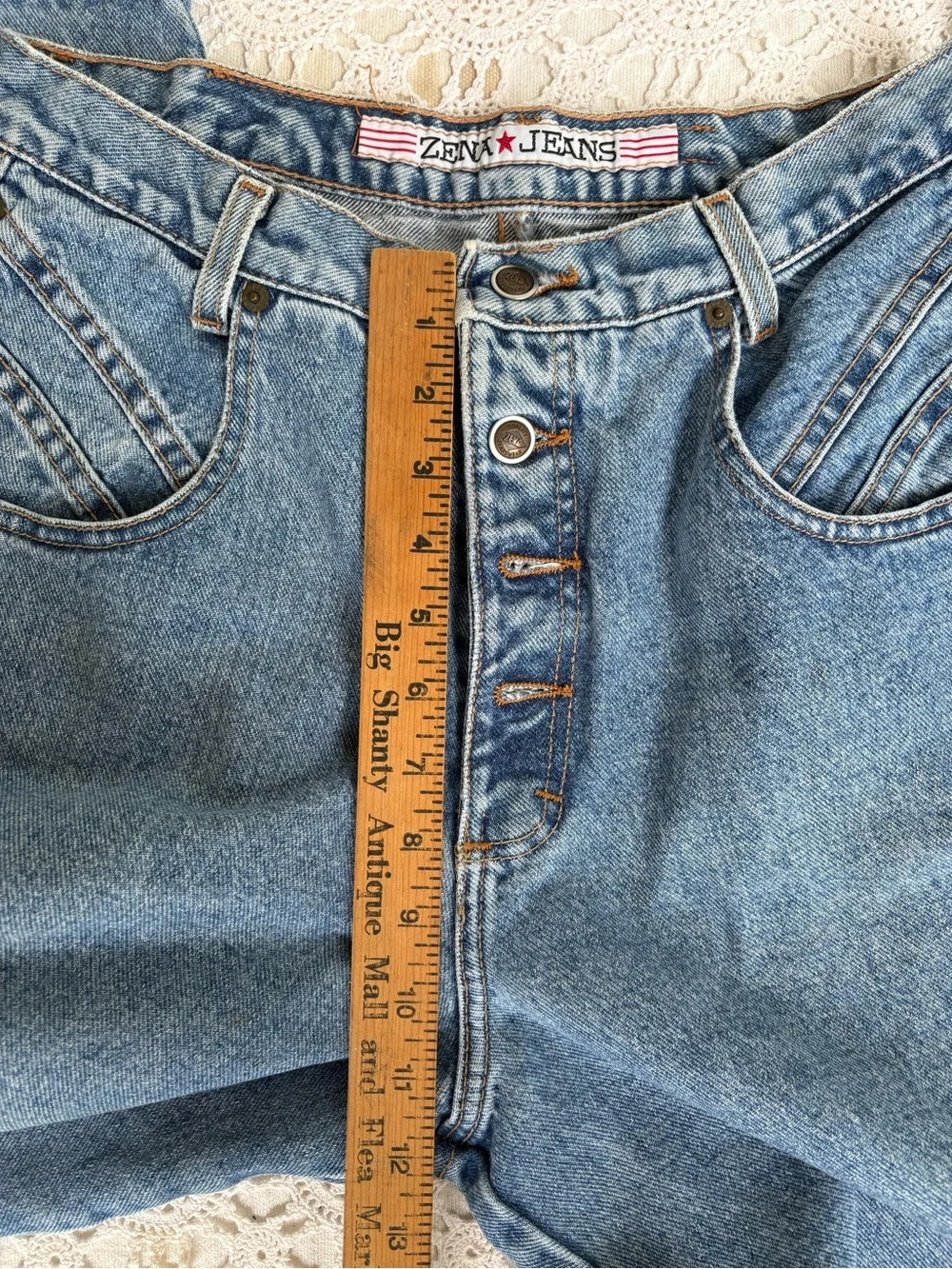 Zena Vintage Light Blue Denim Jeans 13